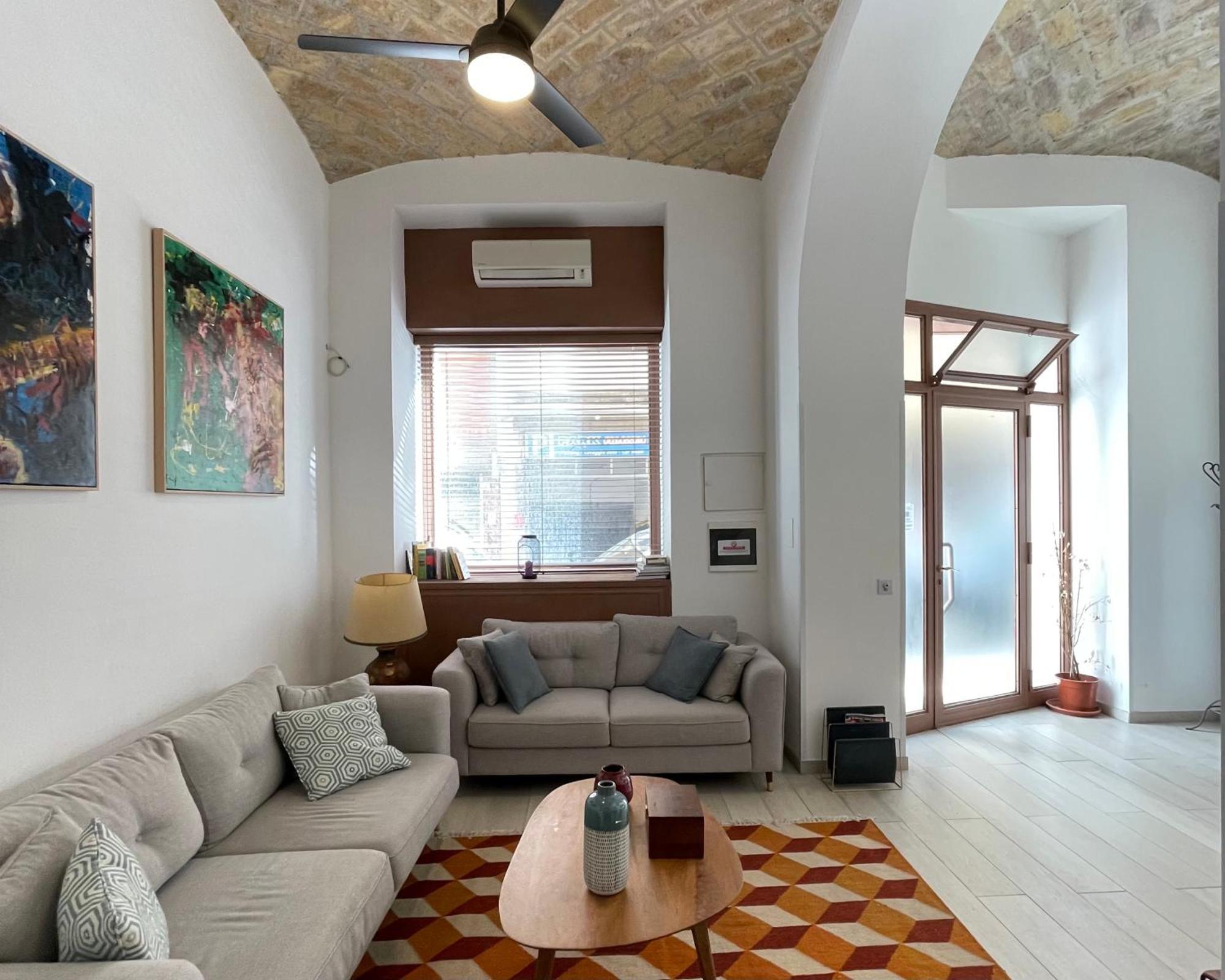 One-Bedroom Loft Apartment Balcony