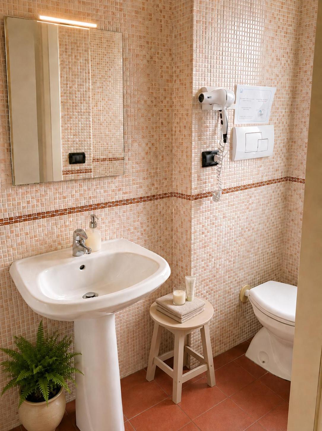 Camera Deluxe Matrimoniale/Doppia con Letti Singoli con Bagno Privato Esterno e Vista Città